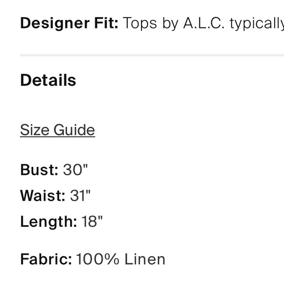 Revolve- A.L.C. Shell pink cross back 100% linen tank top - Picture 4 of 4